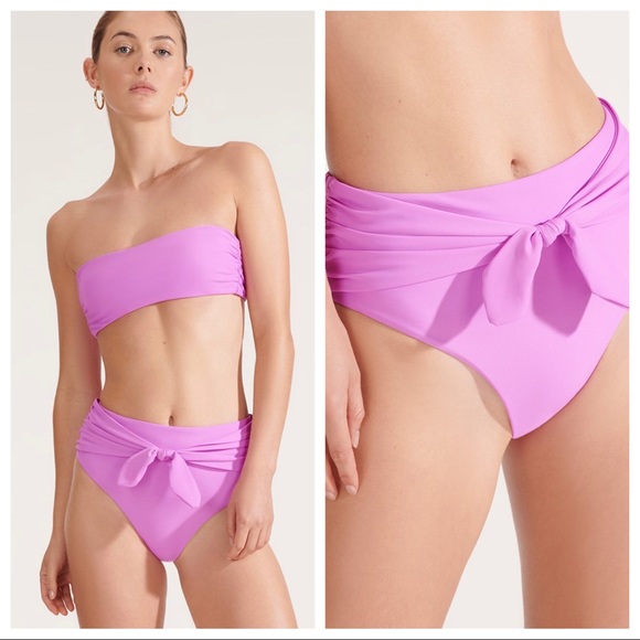 Veronica Beard Other - NEW Veronica Beard Azoia Tie Front Bikini Bottoms